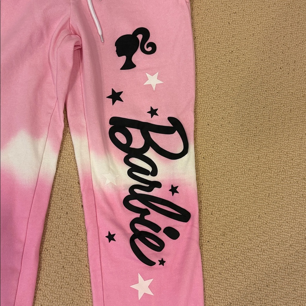 Barbie Pink and White Joggers - Picture 2 of 3